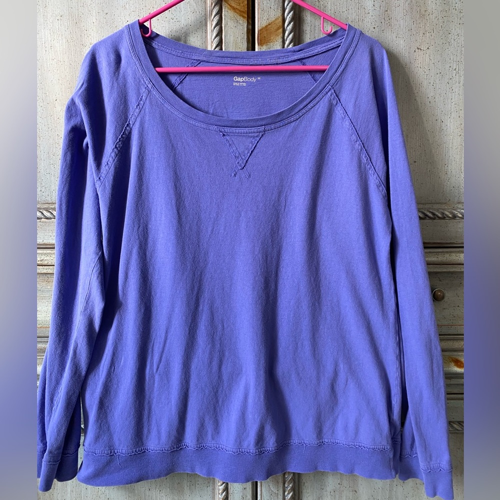 Long sleeve, scoop, neck, 100% cotton shirt